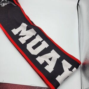 Muay Thai Team Toro MMA Scarf Ruffneck Red Black NWT